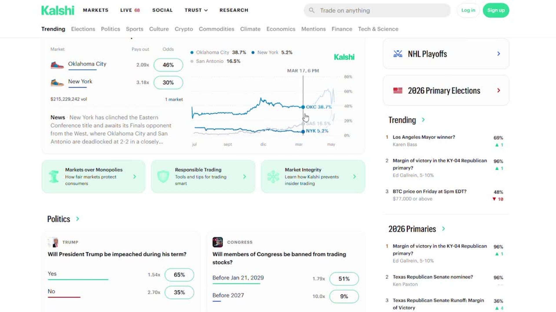 Consumo abre expediente sancionador a las plataformas de apuestas Polymarket y Kalshi