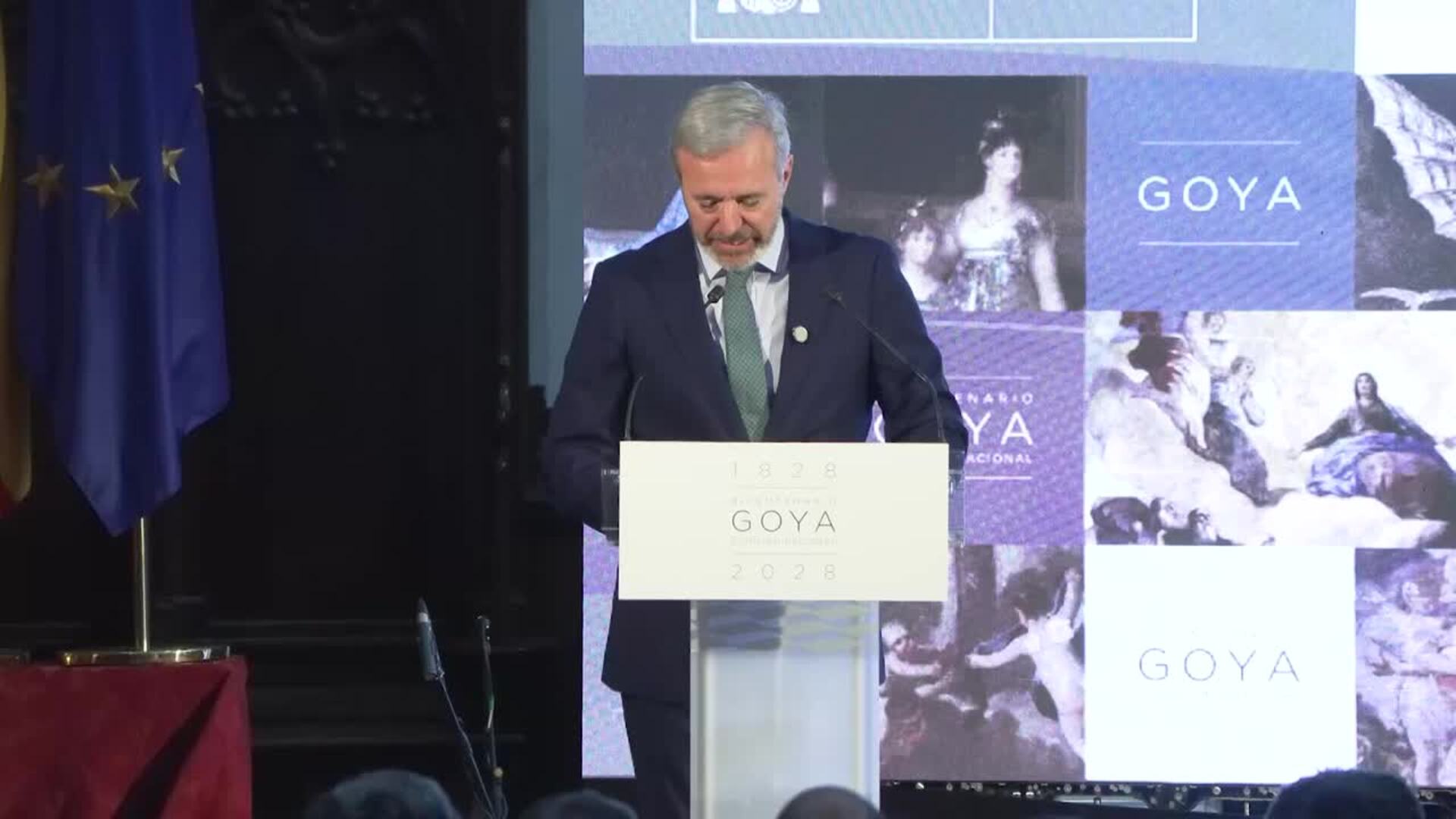 Azcón reclama "un papel relevante" en el Bicentenario de Goya: "Aragón es el origen del genio"