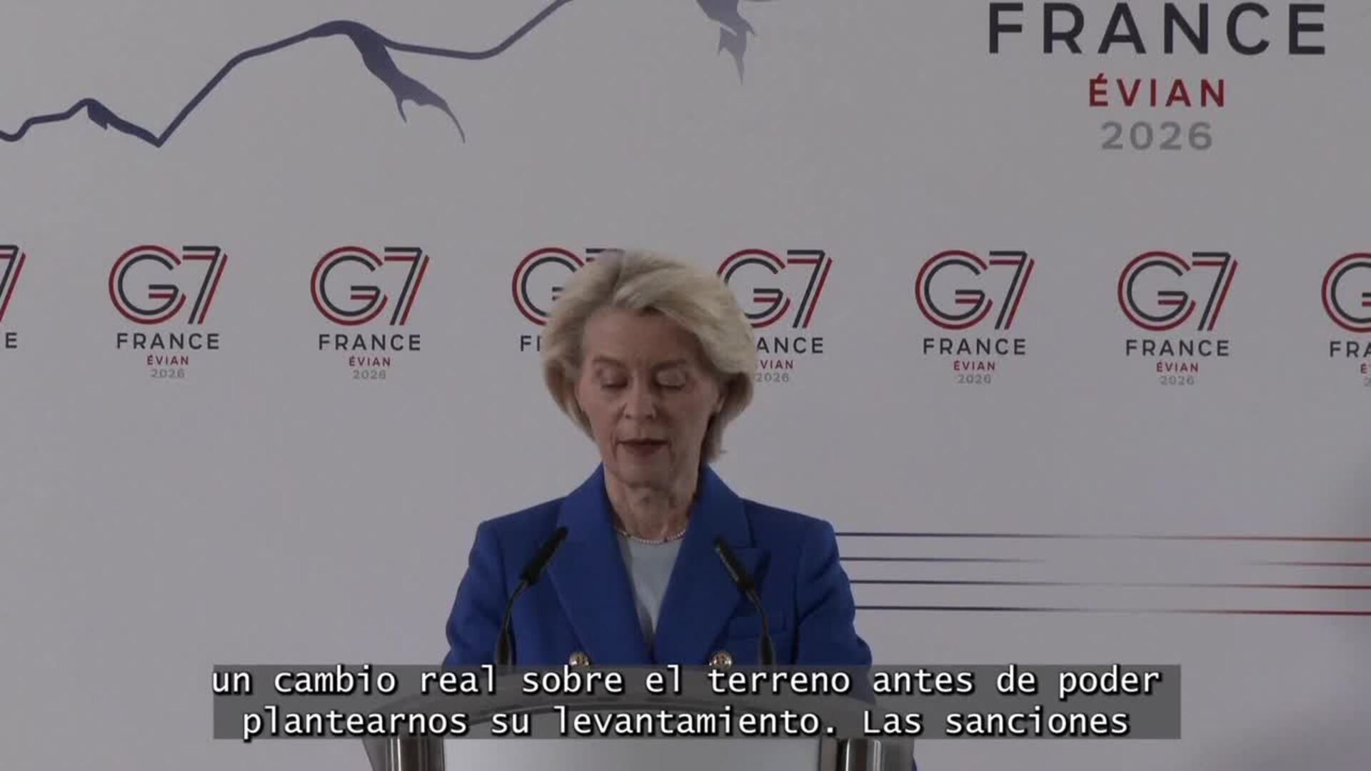 Von der Leyen condiciona levantar sanciones a Irán a "cambios reales sobre el terreno"
