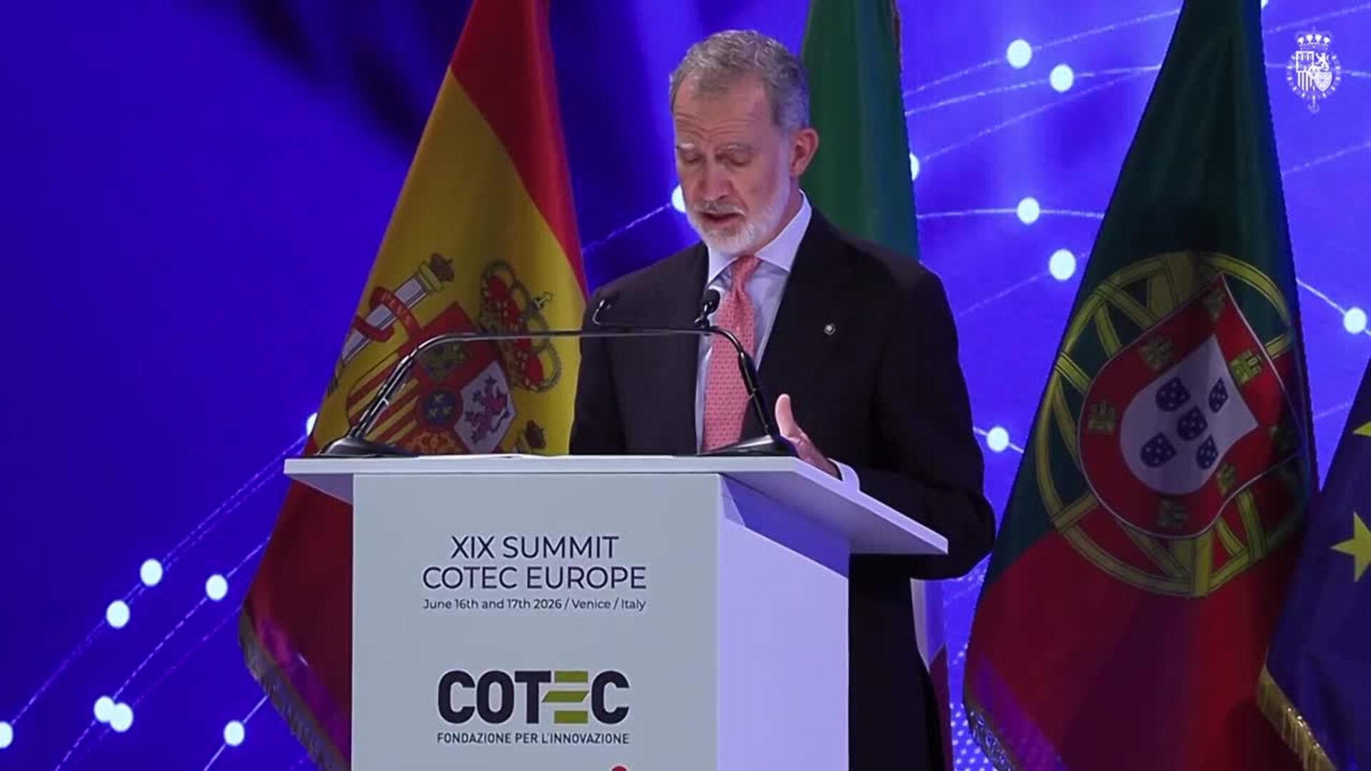 El Rey recuerda que la imprenta también suscitó "recelo" y apuesta por una IA que "se adapte"