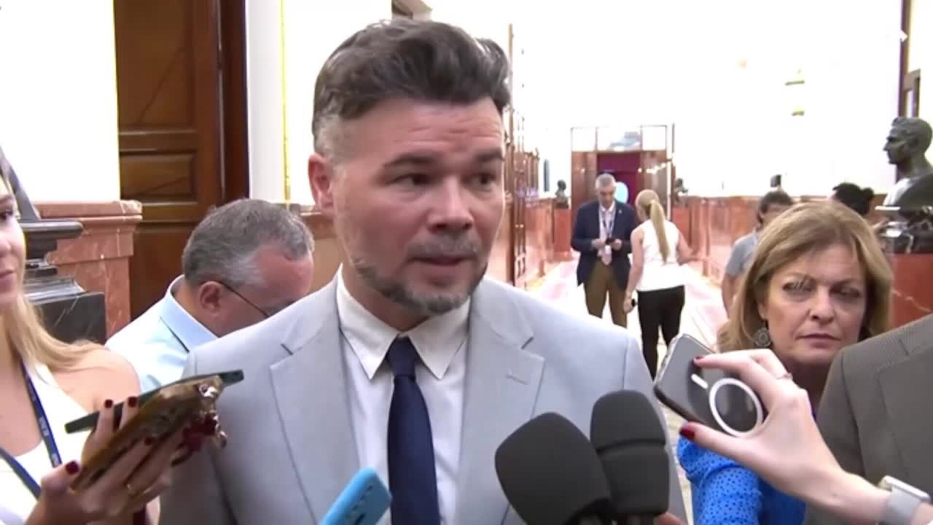 Rufián (ERC), sobre la continuidad del Gobierno: "Aguantar sin contenido no tiene sentido"