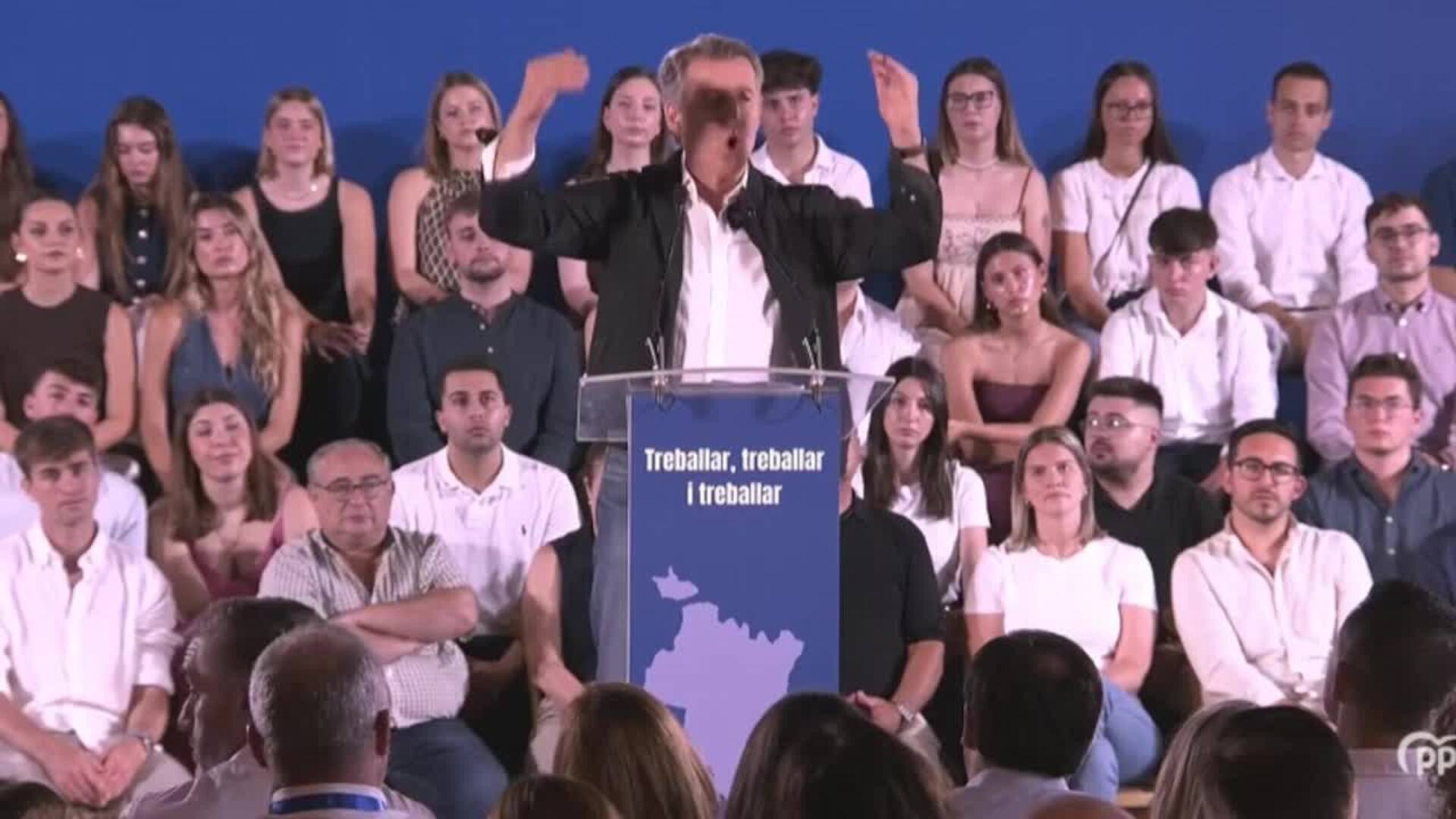 Feijóo promete una financiación "justa" para acabar con "discriminación" a Comunitat Valenciana