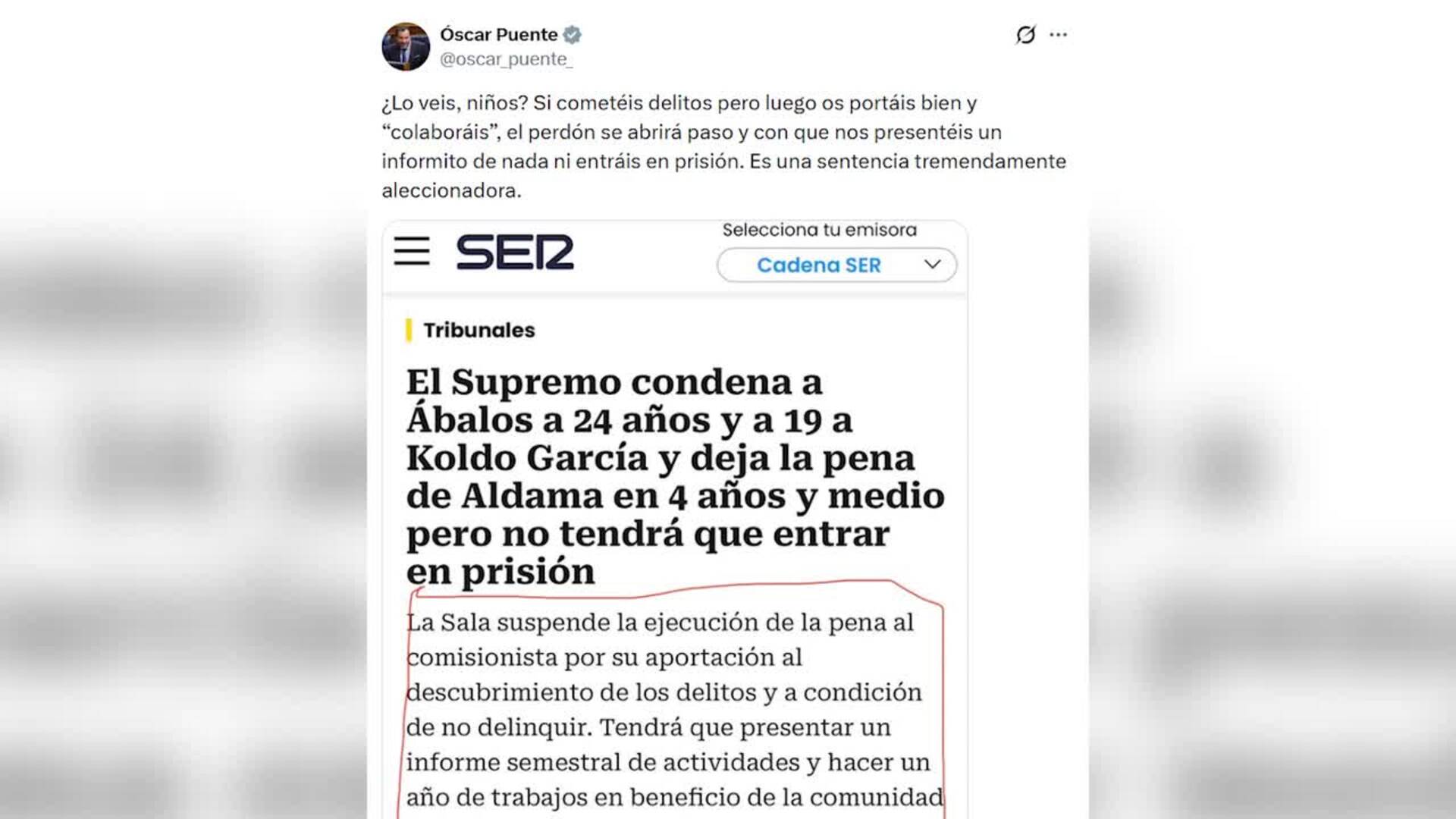 PP y Vox reaccionan a la condena de Ábalos por el Tribunal Supremo y exigen dimisión de Sánchez