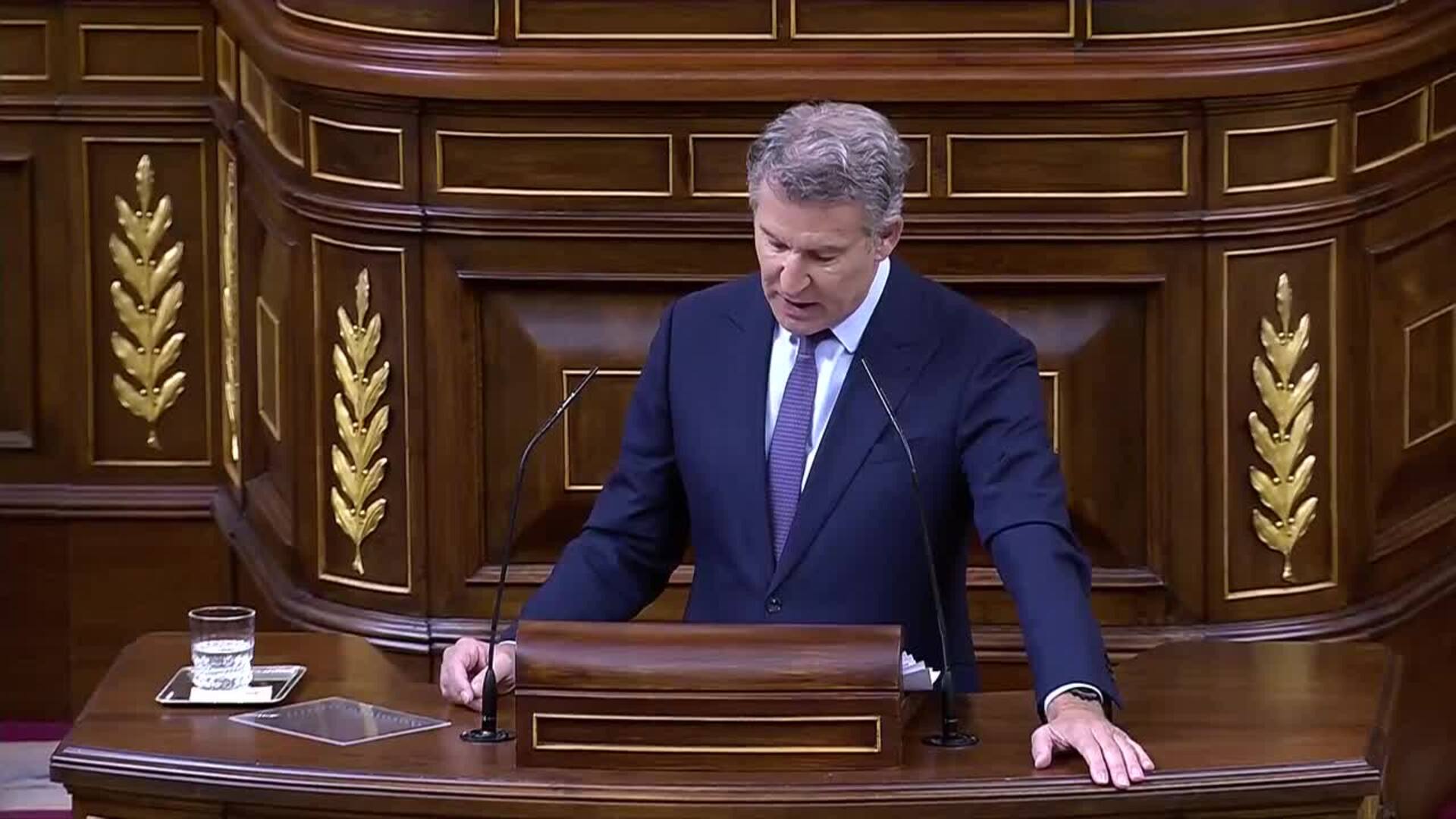 Feijóo acusa a Sánchez de ser el "nexo corruptor" y avisa a los socios: "Deberíamos echarle"