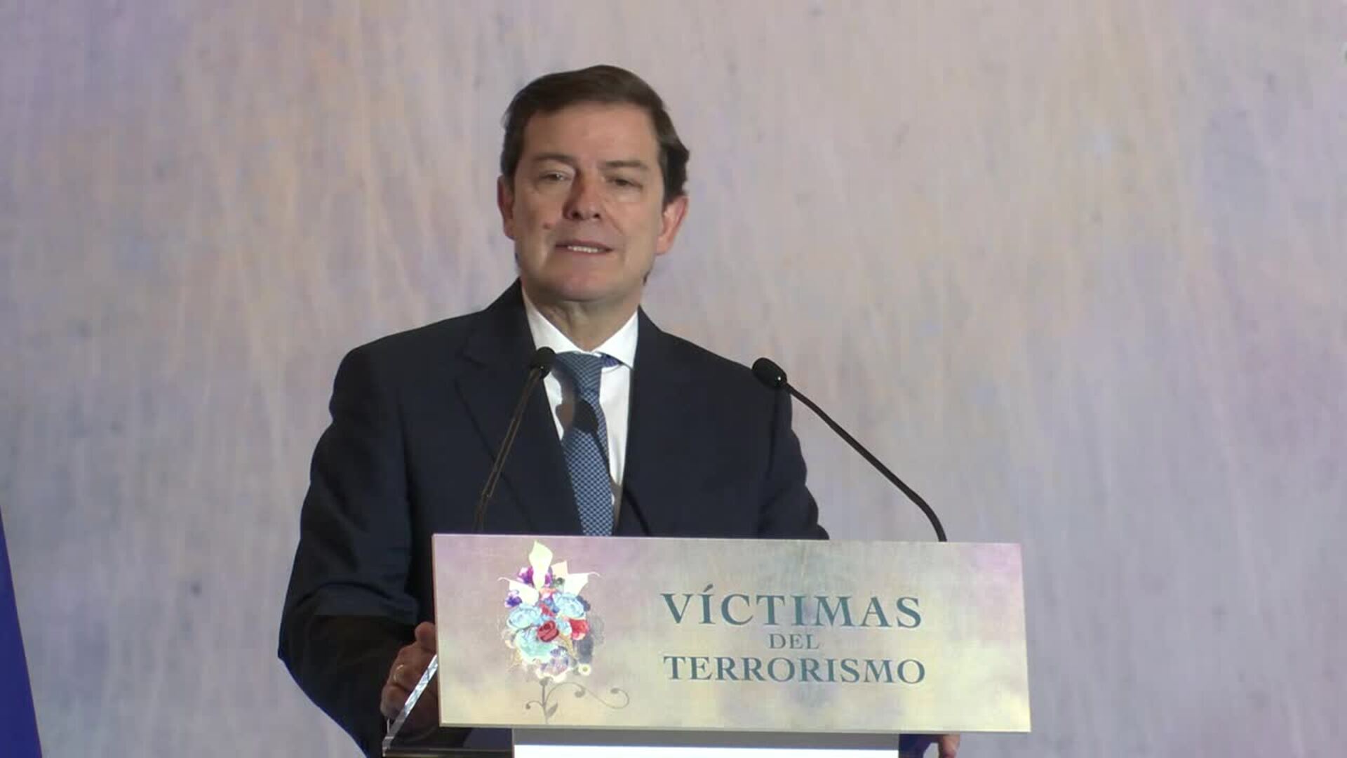 Mañueco compromete activar la Ley y un plan transversal de protección a víctimas del terrorismo