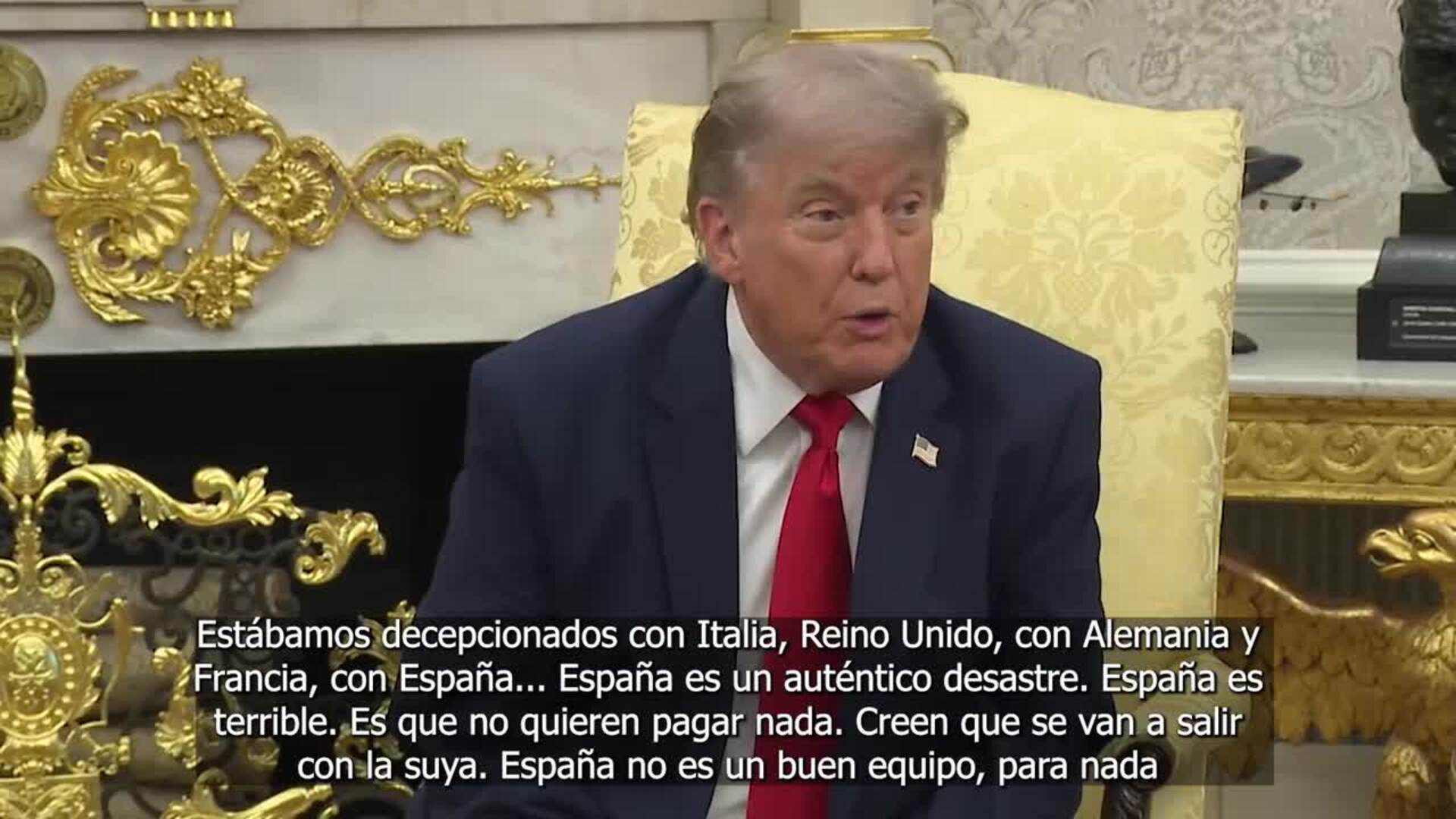 Trump arremete contra España: "Es un auténtico desastre"