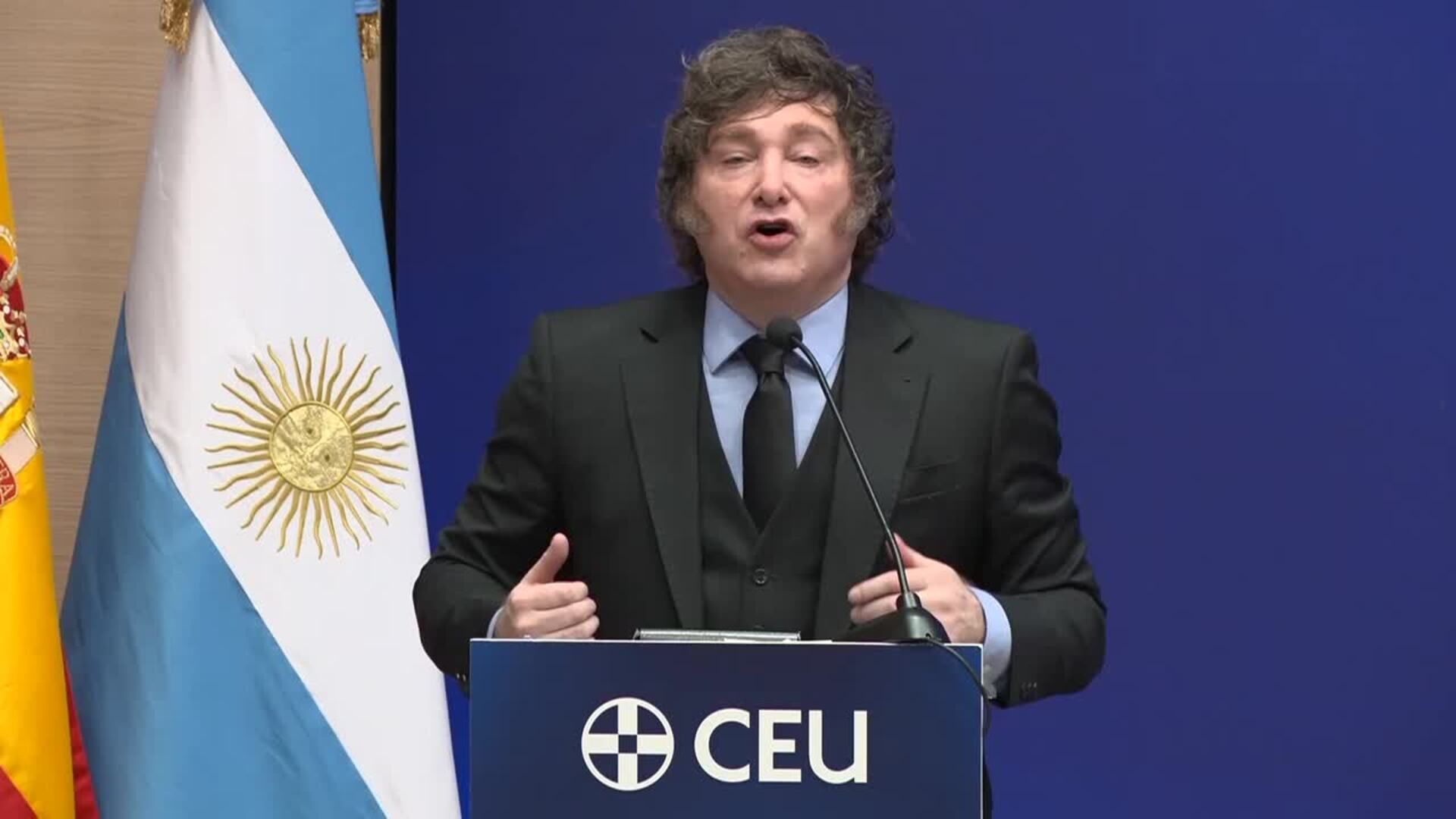 Milei culpa a la sobrerregulación del bajo crecimiento económico europeo
