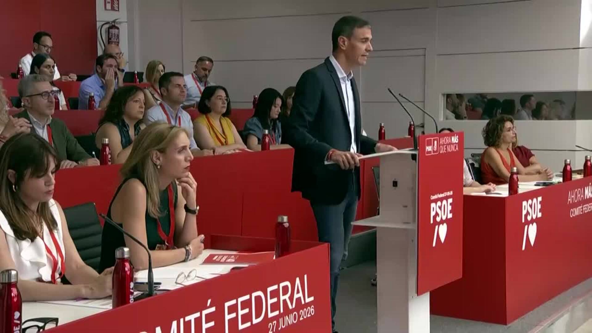 Sánchez asegura ante el Comité Federal que el PSOE no se ha financiado ilegalmente