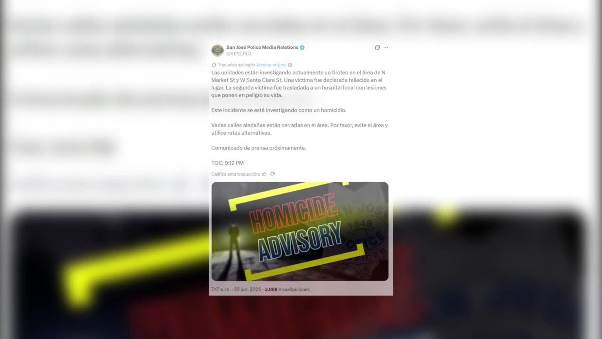 Muere una persona en un tiroteo en una 'fan zone' del Mundial de Fútbol en California, EEUU