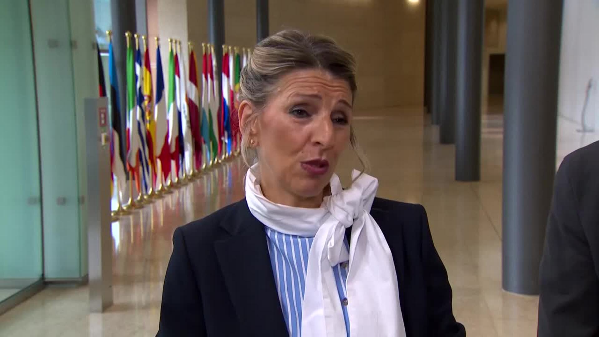 Yolanda Díaz desea "toda la suerte del mundo" a las candidatas que aspiran a liderar Sumar