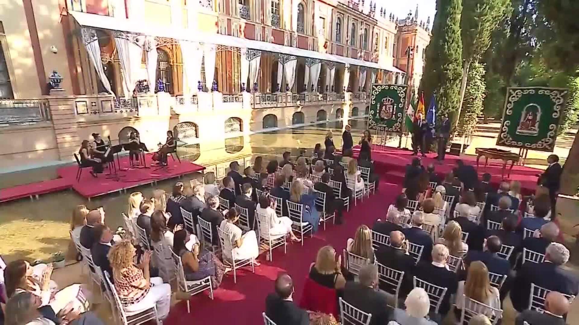 Juanma Moreno toma posesión como presidente andaluz en el Palacio de San Telmo