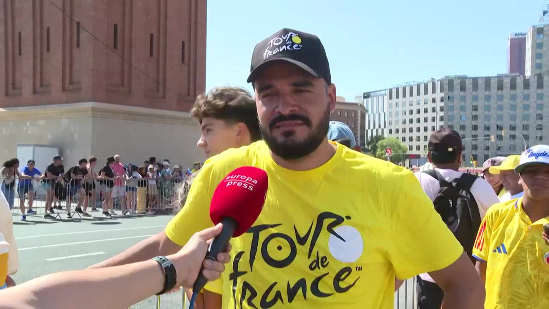 El Tour de Francia ha atraído barceloneses y fanáticos de todo el mundo