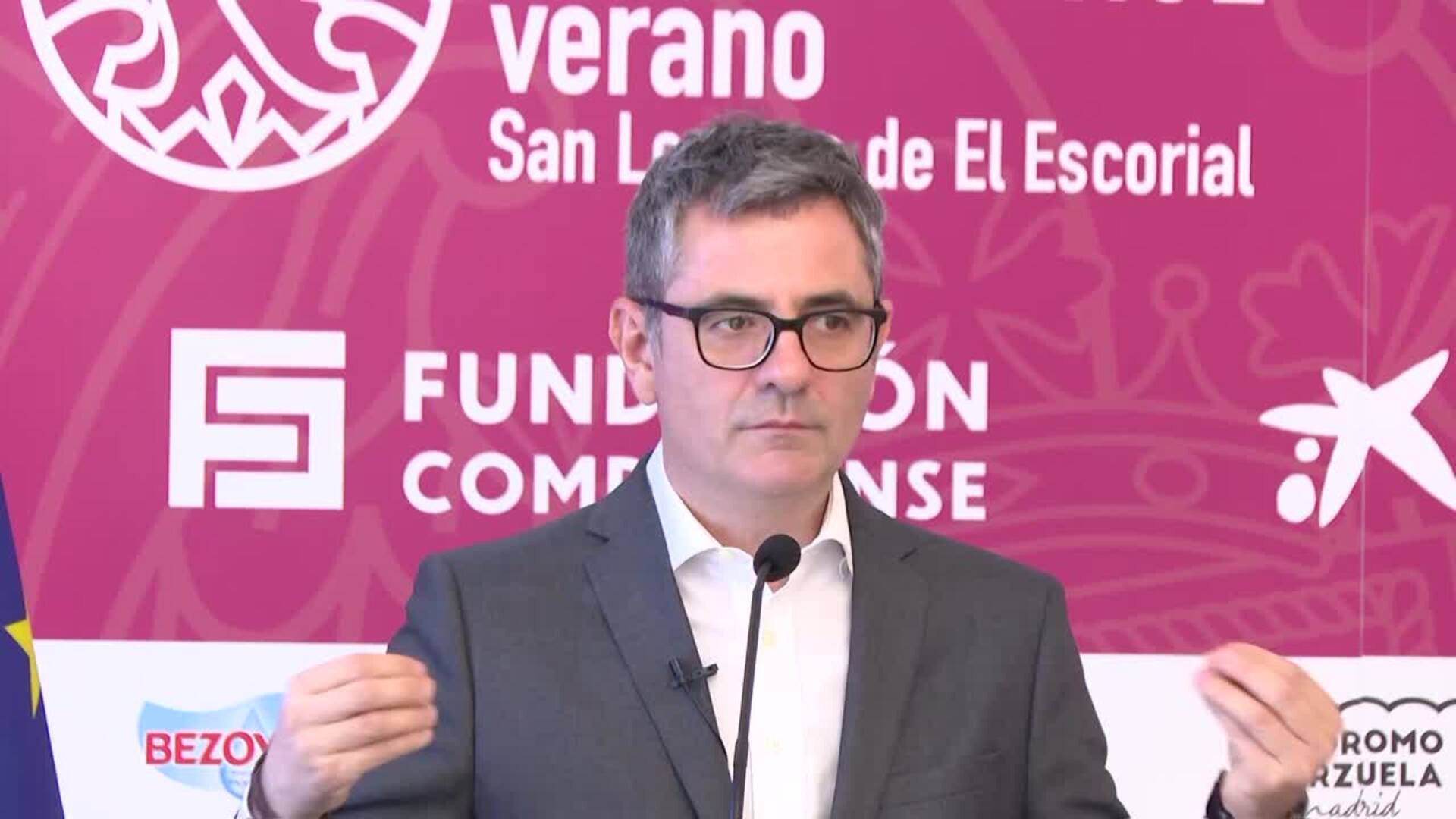Bolaños asegura que no hay derechos "irrevocables" e invita a una "militancia constitucional"