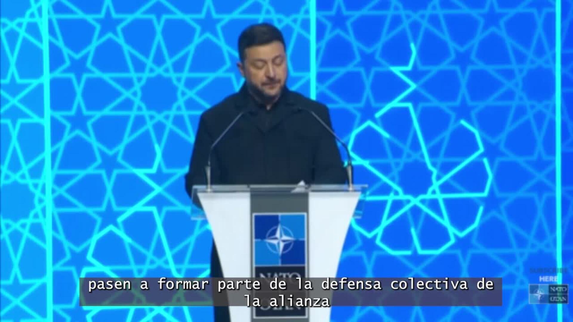 Zelenski reclama de nuevo el ingreso de Ucrania en la OTAN