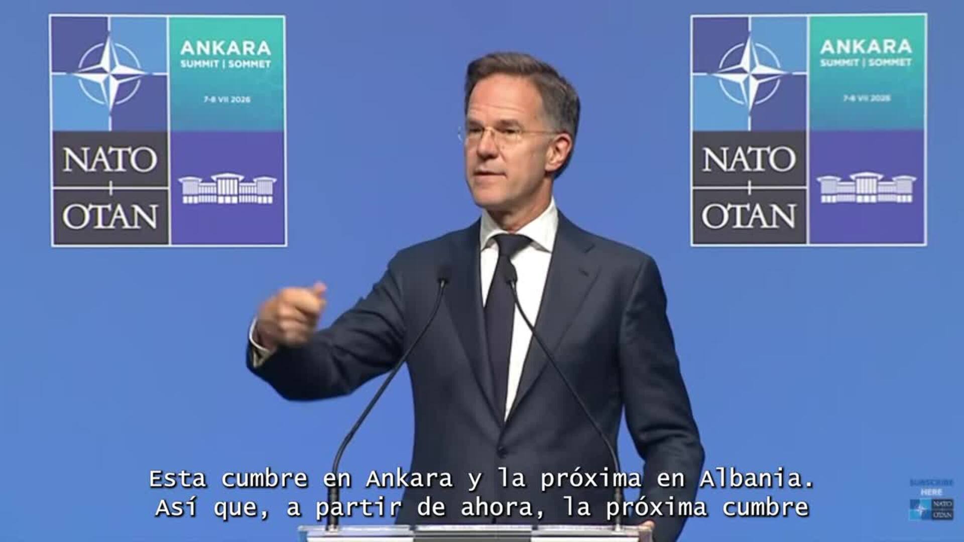 Rutte confirma que la próxima cumbre de líderes será en Albania