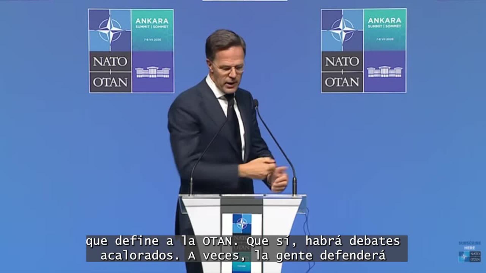 Rutte destaca la unidad de los 32 líderes de la OTAN pese a los ataques de Trump contra Europa