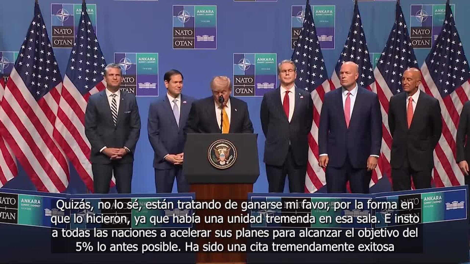 Trump afirma ahora que la cumbre de la OTAN ha sido "exitosa"