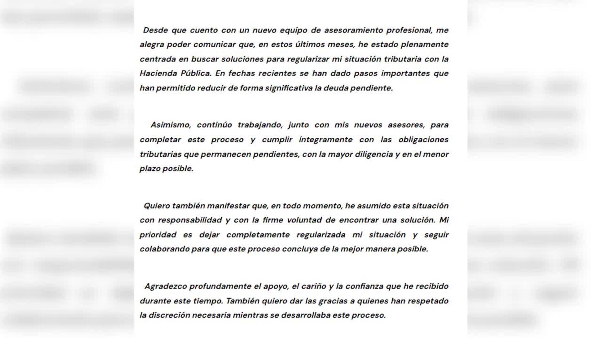 Paz Vega rompe su silencio con un comunicado urgente sobre su deuda con Hacienda