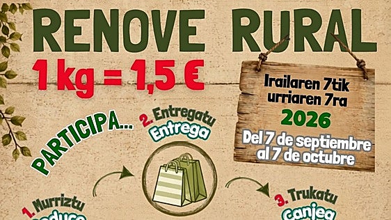 Cartel de la campaña 'Renove rural'.