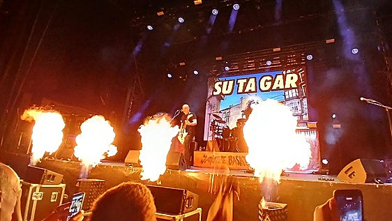 Su Ta Gar pegando fuego a las fiestas de Portugalete