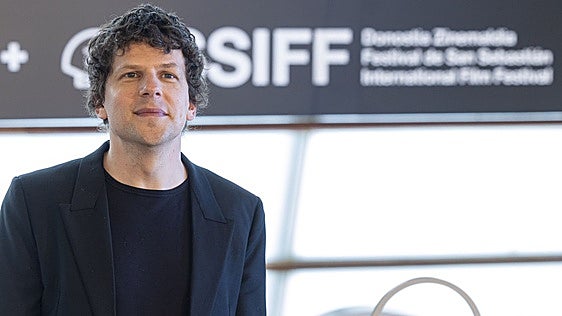 El actor y director Jesse Eisenberg en San Sebastián.