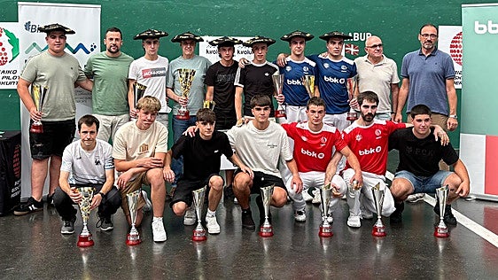 Zeanuri, campeón del Interpueblos de Bizkaia de mano