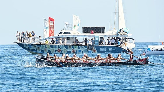 En directo, la bandera de Barbanza Arousa
