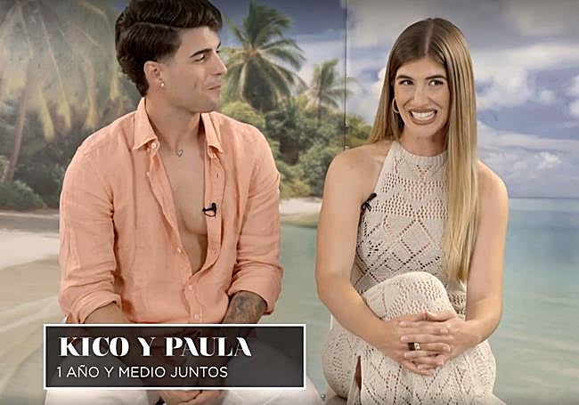 Kico y Paula en 'La isla de las tentaciones'. Junio de 2026.