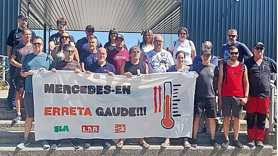ELA, LAB y ESK exigen un «protocolo de calor» en Mercedes Vitoria tras varios desvanecimientos