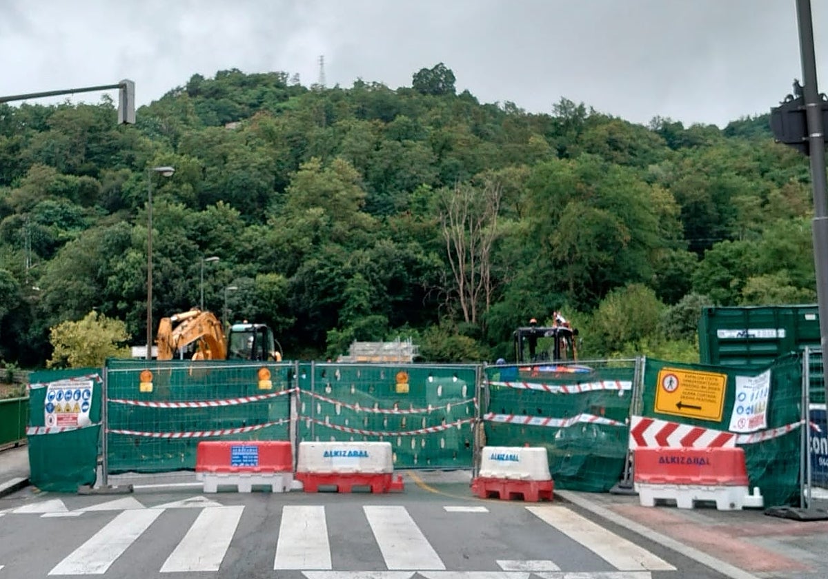 Extienden el plazo de las obras para ampliar el puente de Bolueta y no terminarán hasta final de año