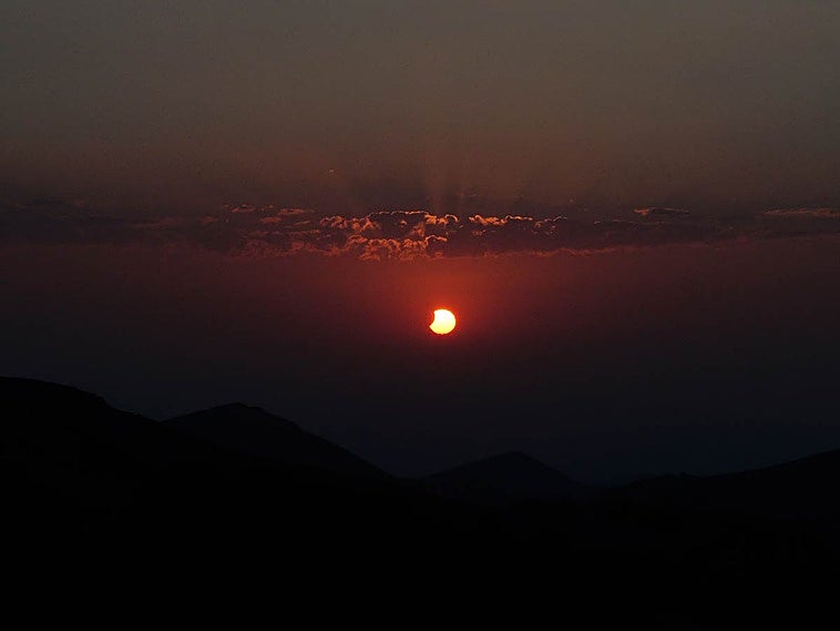 Eclipse total en el Gorbea