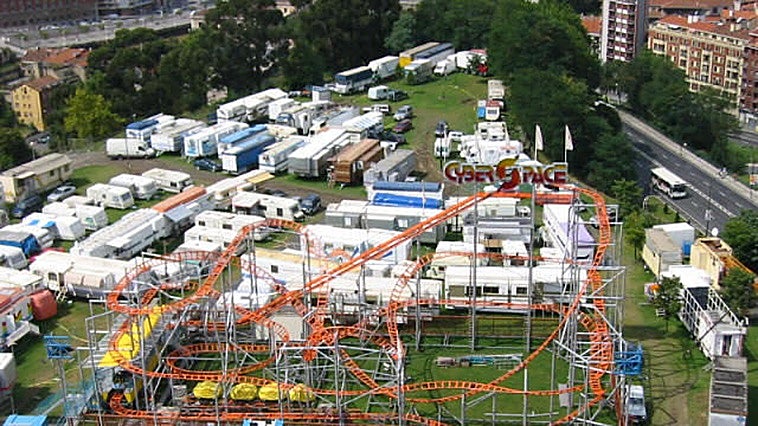La montaña rusa que robaron en las fiestas de Bilbao y sigue funcionando en Nueva York