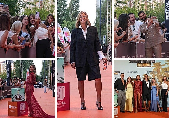 Náufragos en la alfombra naranja