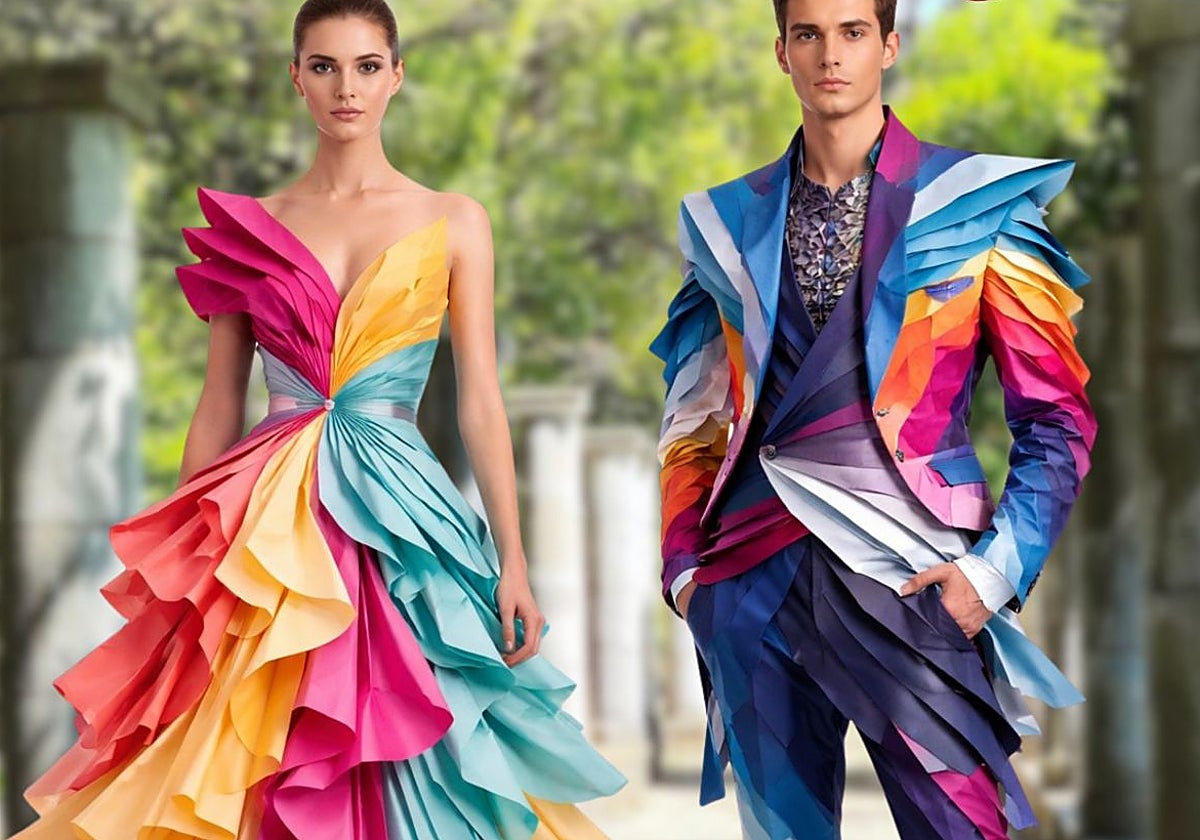 Güeñes lucirá el sábado una veintena de vestidos de papel