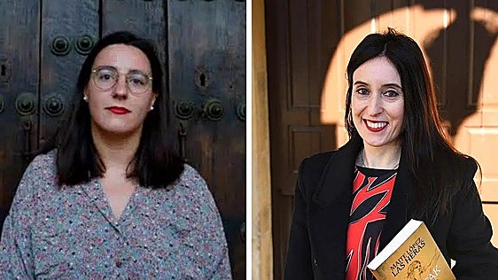 Begoña M. Rueda y Maite López Las Heras, ganadoras del premio Ernestina de Champourcín
