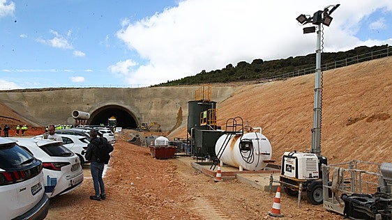 Obras del TAV en Pancorbo.