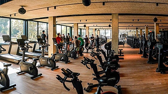 Aspecto que luce ahora el gimnasio.