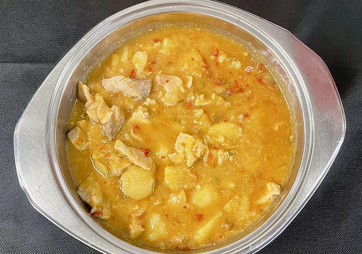 Sopera de marmitako.