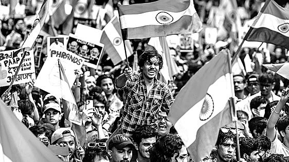'Cucarachas' en la parodia democrática india