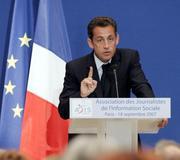 Sarkozy anticipa serios recortes del sistema de protección social francés