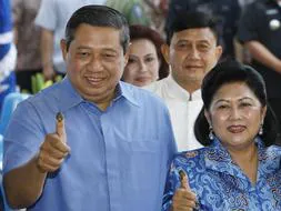 Imagen del candidato a la presidencia de indonesia, Susilo Bambang Yudhoyono. / AP
