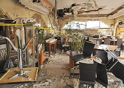 Vista de la terraza del café Argana. / Efe