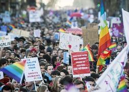 Un momento de la manifestación. / Etienne Laurent (Efe)