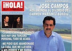 José Campos, en la portada de la revista '¡Hola!'. / Vídeo: Europa Press