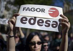 Manifestación de empleados de Fagor. / Efe