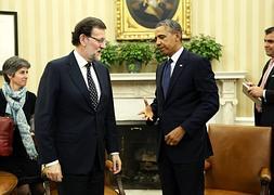 Barack Obama se despide de Mariano Rajoy. / Foto: Kevin Lamarque (Reuters) | Vídeo: RC