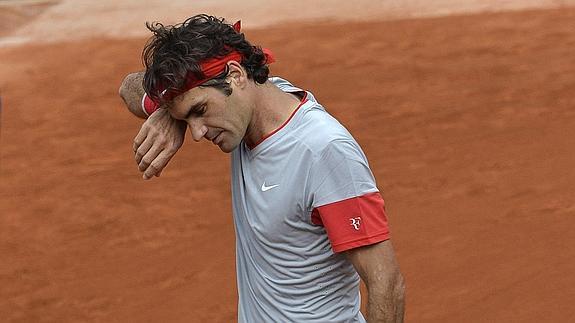Federer, tras la derrota.