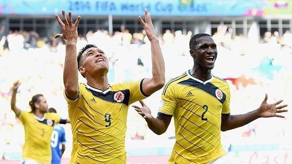 Teófilo Gutiérrez celebra su gol. 