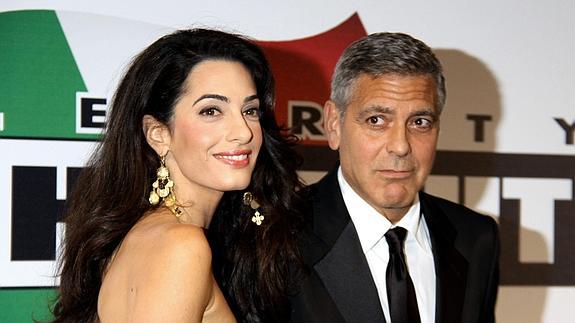 George Clooney y Amal Alamuddin. 