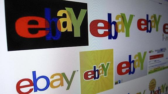 El logotipo de eBay. 